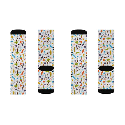 Sea Creatures Socks - Sublimation - JennyCool