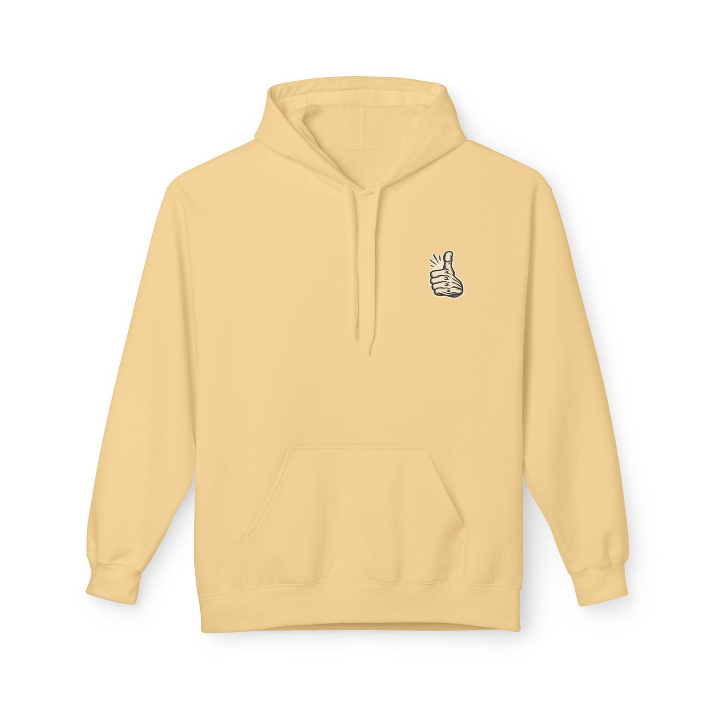 Skull "Never Better" Hoodie — Vintage Thumbs - Up Graphic - JennyCool