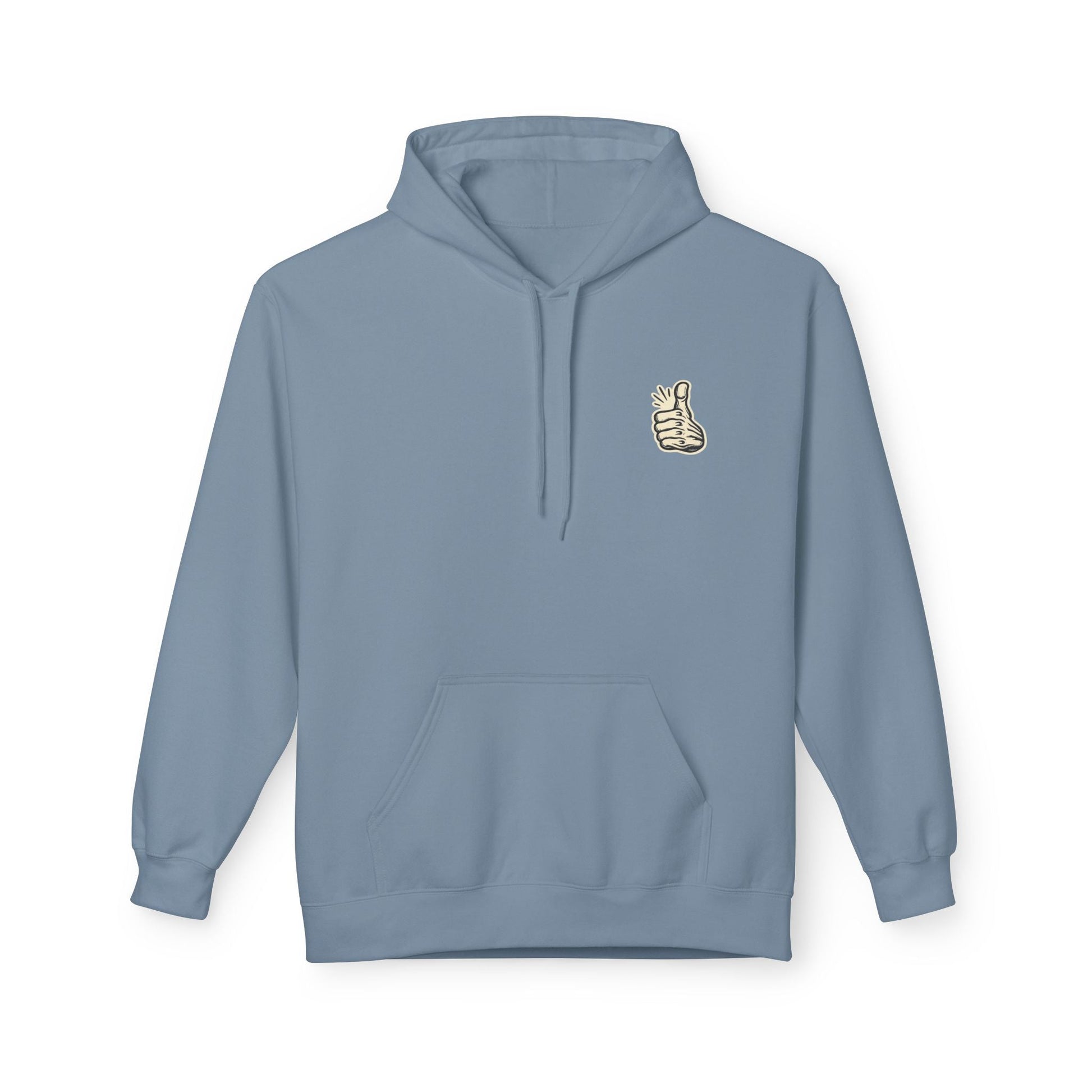 Skull "Never Better" Hoodie — Vintage Thumbs - Up Graphic - JennyCool
