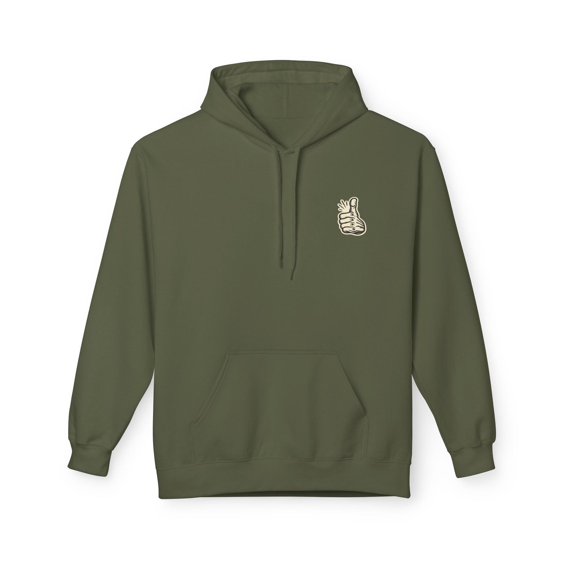 Skull "Never Better" Hoodie — Vintage Thumbs - Up Graphic - JennyCool