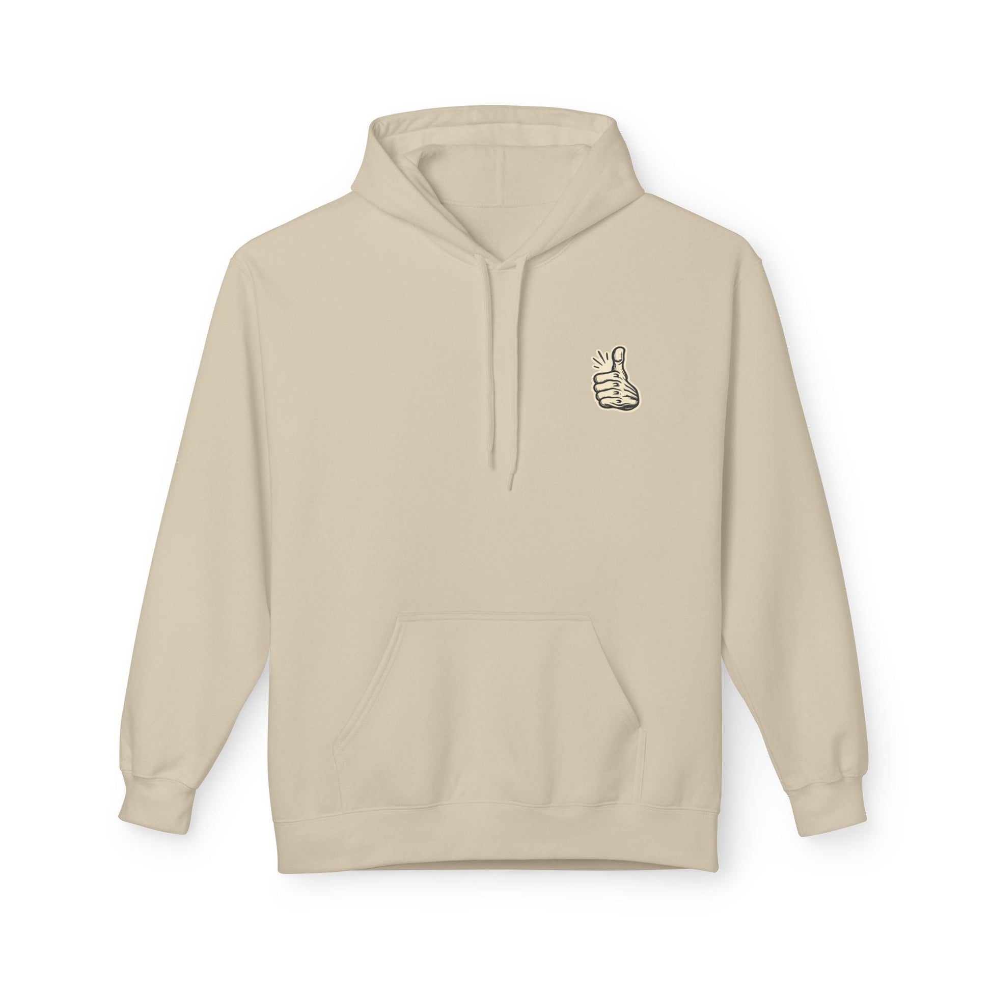 Skull "Never Better" Hoodie — Vintage Thumbs - Up Graphic - JennyCool
