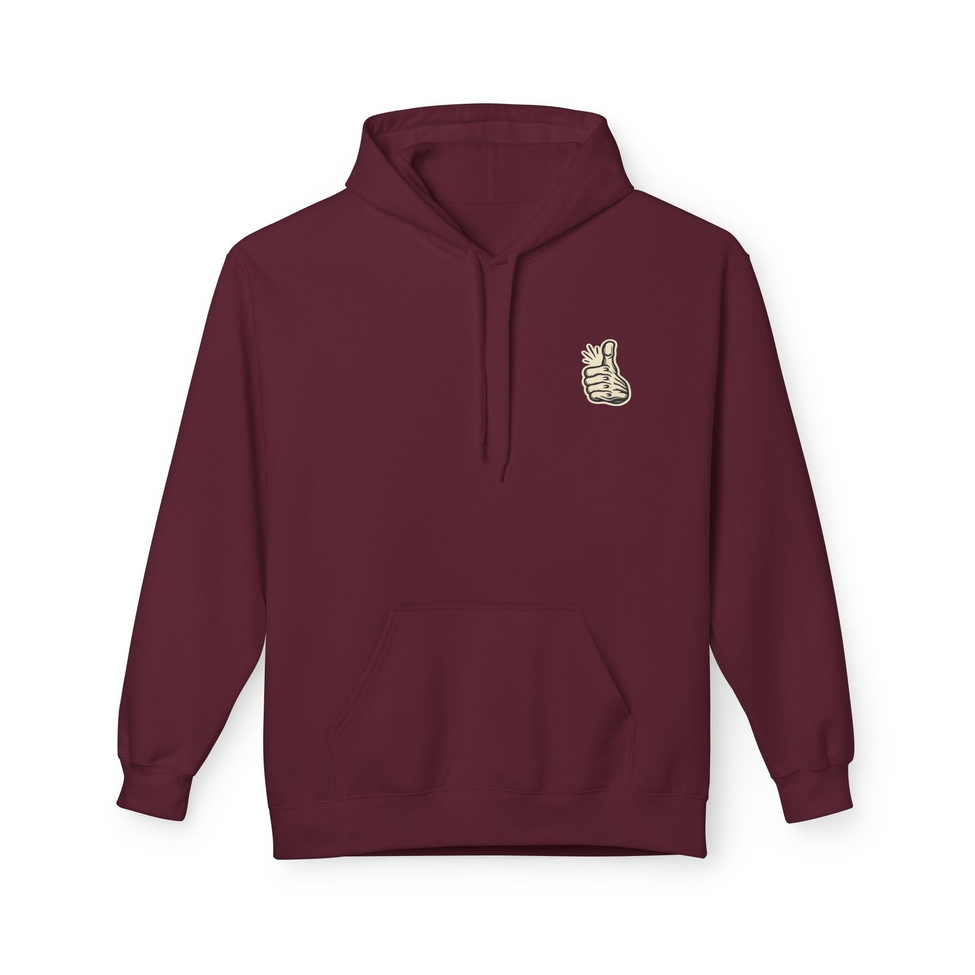 Skull "Never Better" Hoodie — Vintage Thumbs - Up Graphic - JennyCool