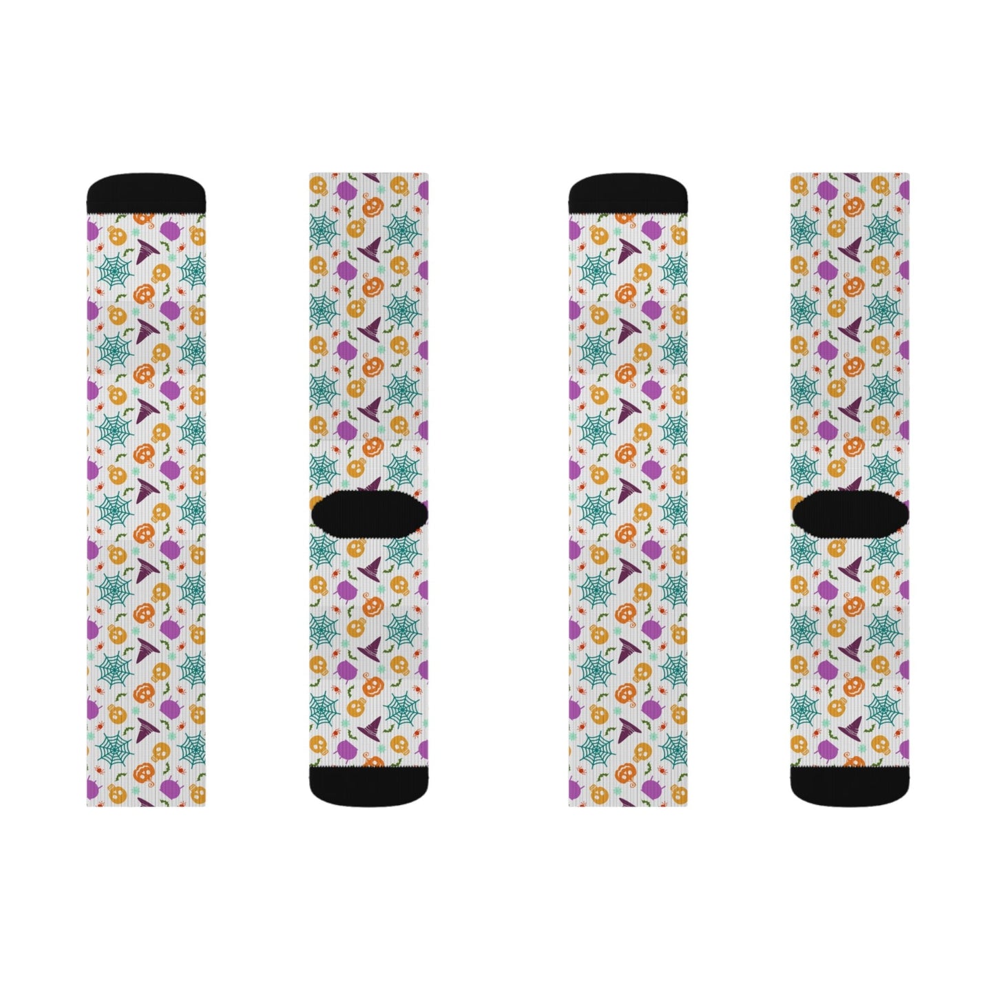 Skull Spider Socks - Sublimation - JennyCool