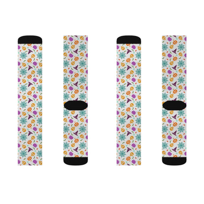 Skull Spider Socks - Sublimation - JennyCool