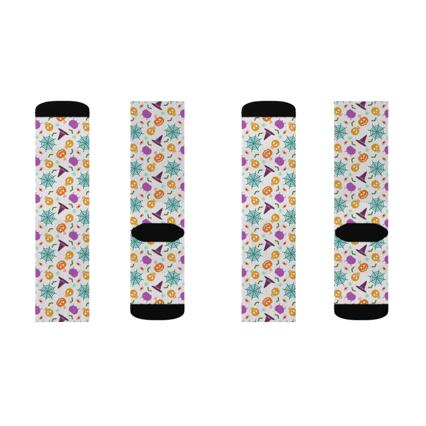 Skull Spider Socks - Sublimation - JennyCool