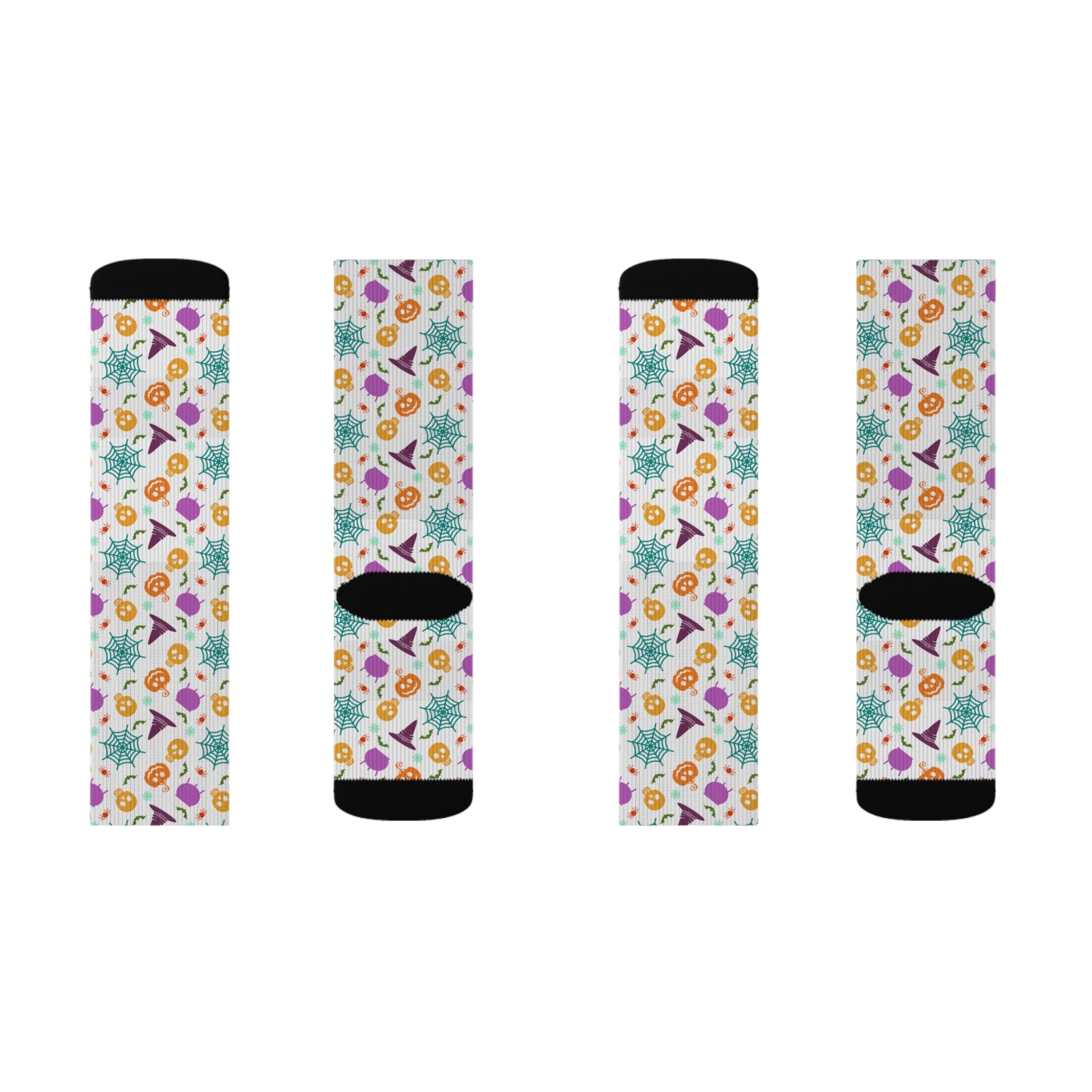 Skull Spider Socks - Sublimation - JennyCool