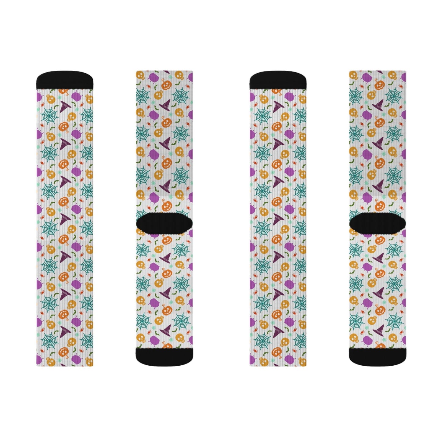 Skull Spider Socks - Sublimation - JennyCool