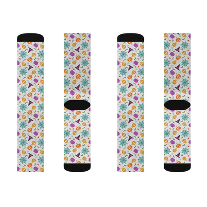 Skull Spider Socks - Sublimation - JennyCool