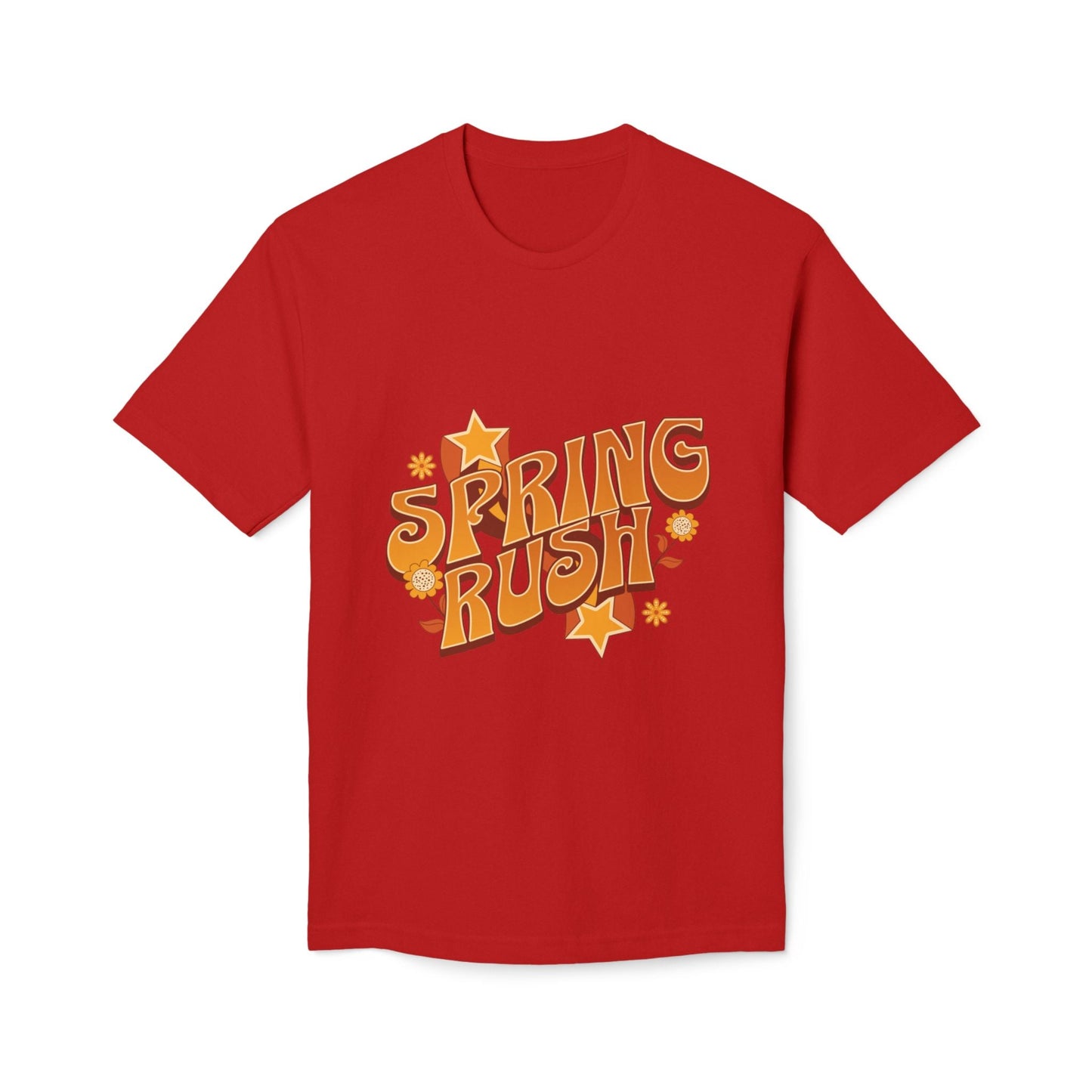 Spring Rush Vintage Graphic Tee – Retro Spring T-Shirt, Colorful Bubble Letter Graphic Shirt - JennyCool