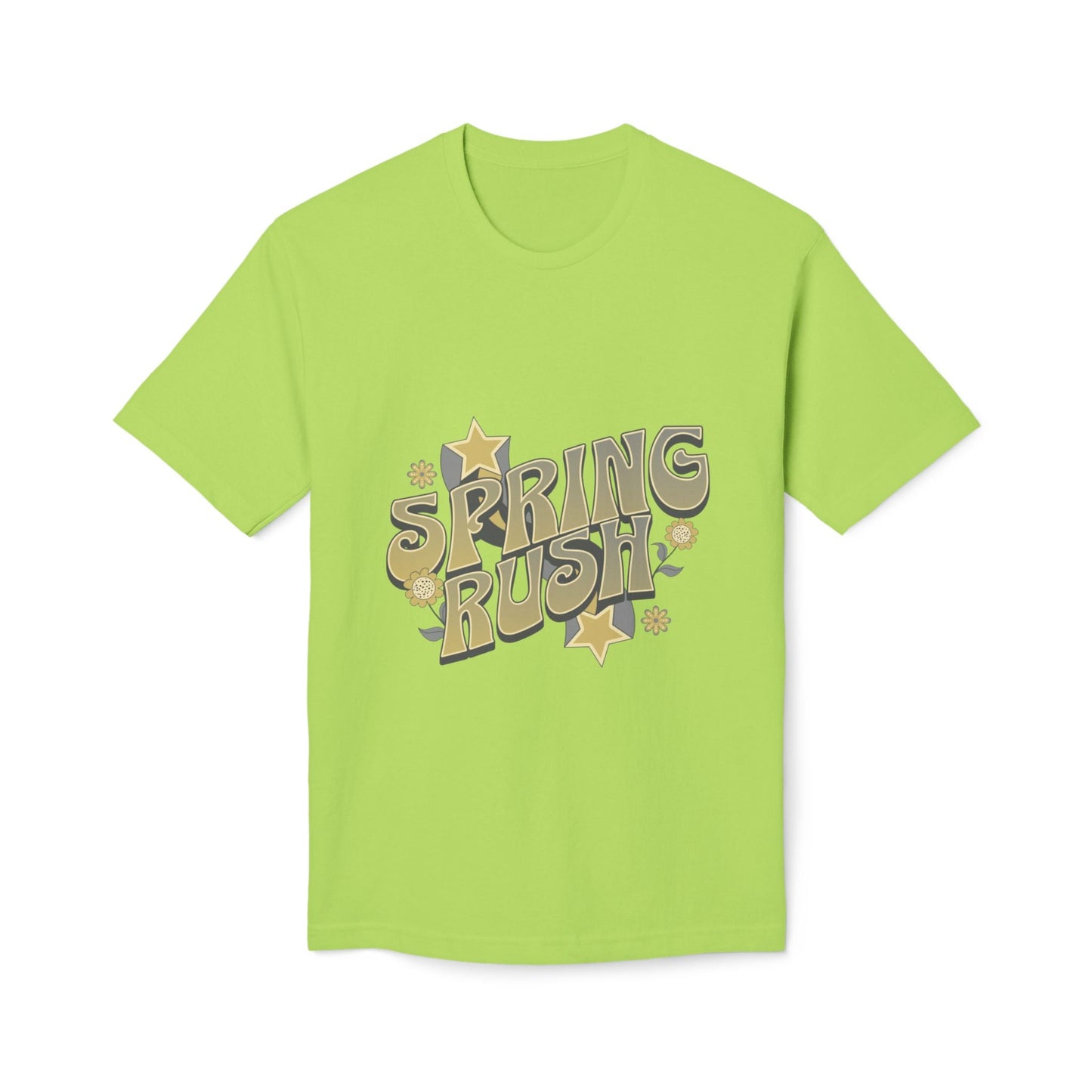 Spring Rush Vintage Graphic Tee – Retro Spring T-Shirt, Colorful Bubble Letter Graphic Shirt - JennyCool