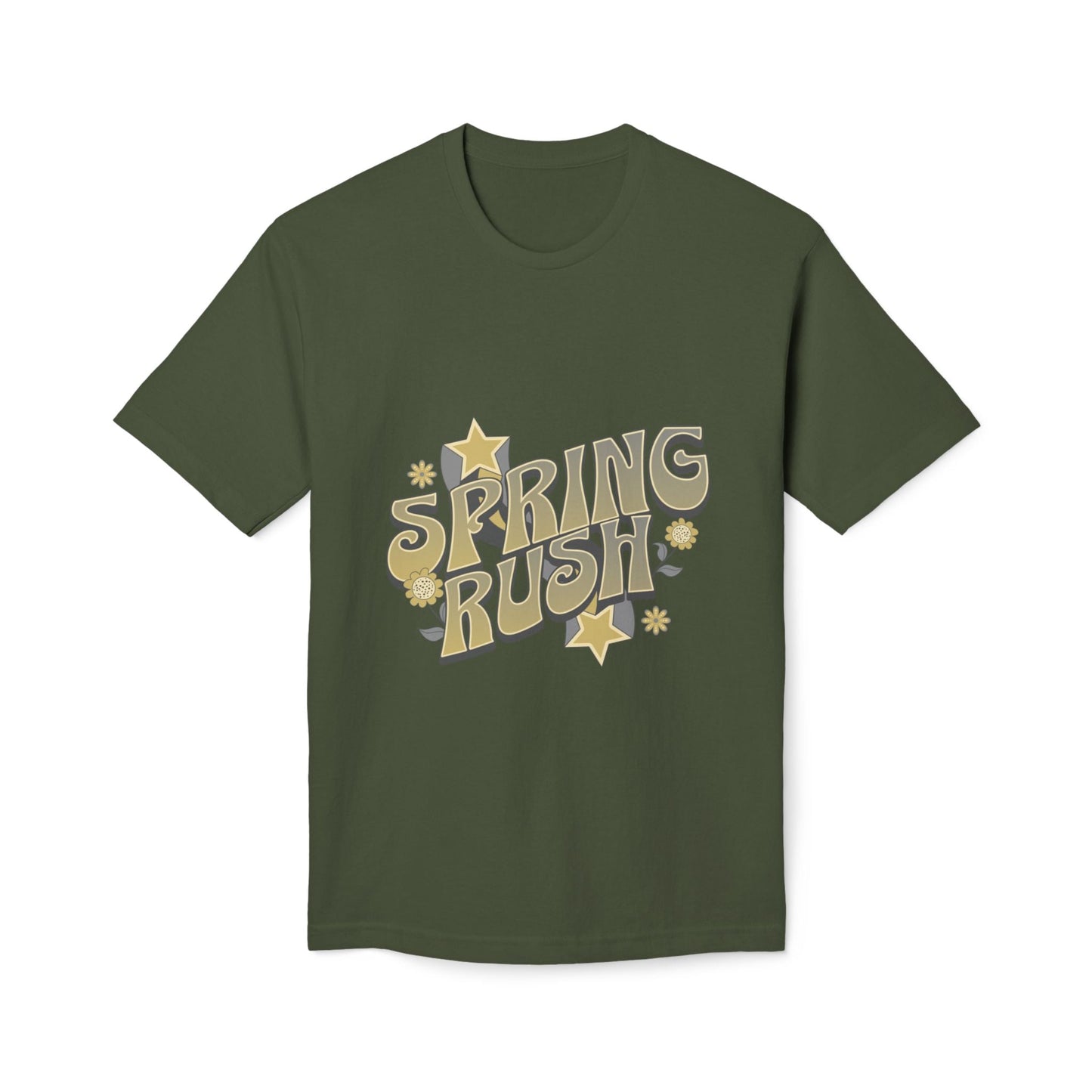 Spring Rush Vintage Graphic Tee – Retro Spring T-Shirt, Colorful Bubble Letter Graphic Shirt - JennyCool