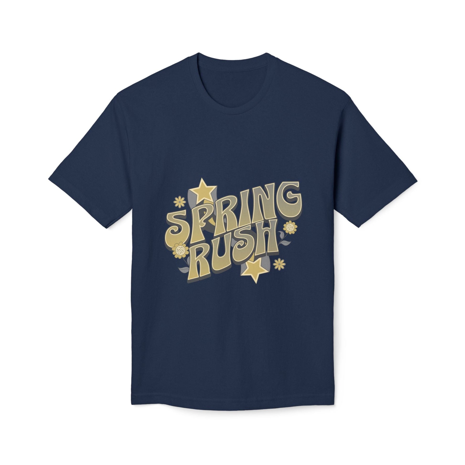 Spring Rush Vintage Graphic Tee – Retro Spring T-Shirt, Colorful Bubble Letter Graphic Shirt - JennyCool