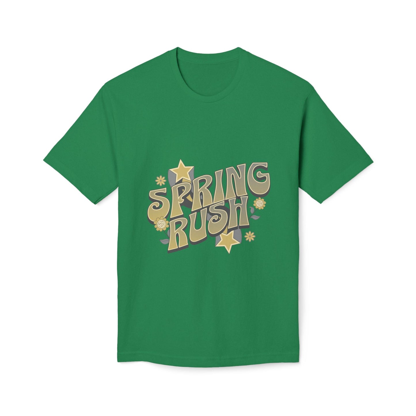 Spring Rush Vintage Graphic Tee – Retro Spring T-Shirt, Colorful Bubble Letter Graphic Shirt - JennyCool
