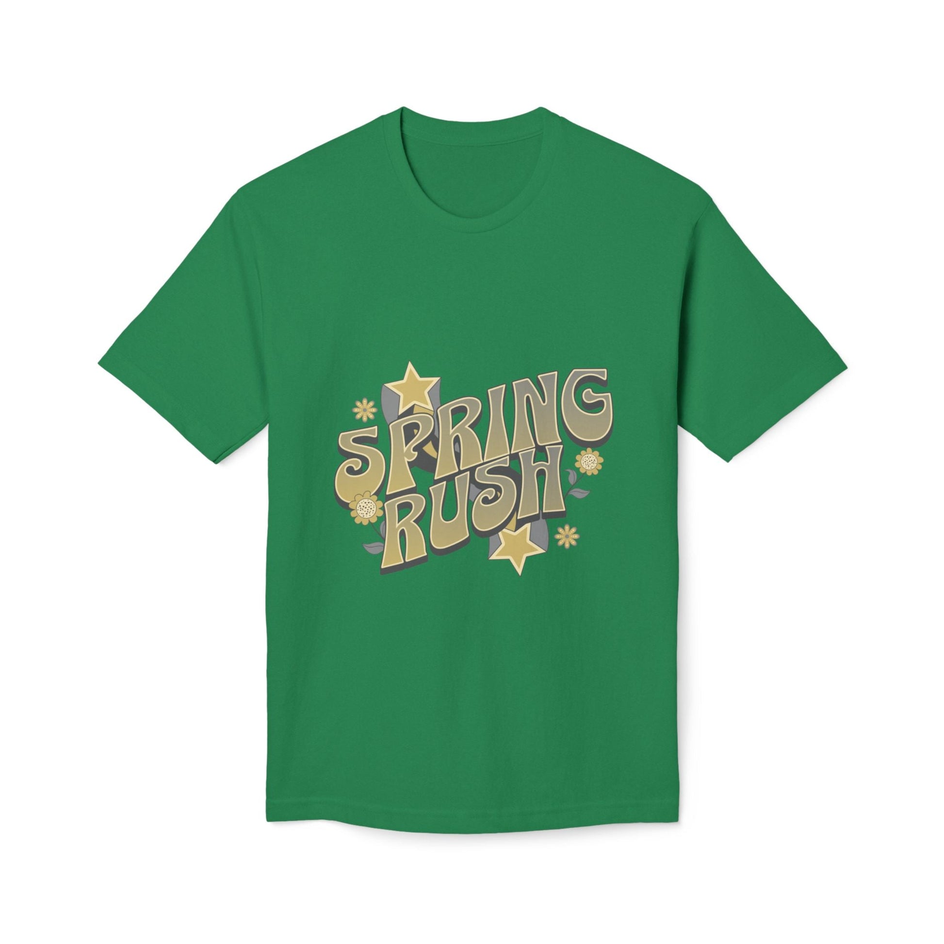Spring Rush Vintage Graphic Tee – Retro Spring T-Shirt, Colorful Bubble Letter Graphic Shirt - JennyCool