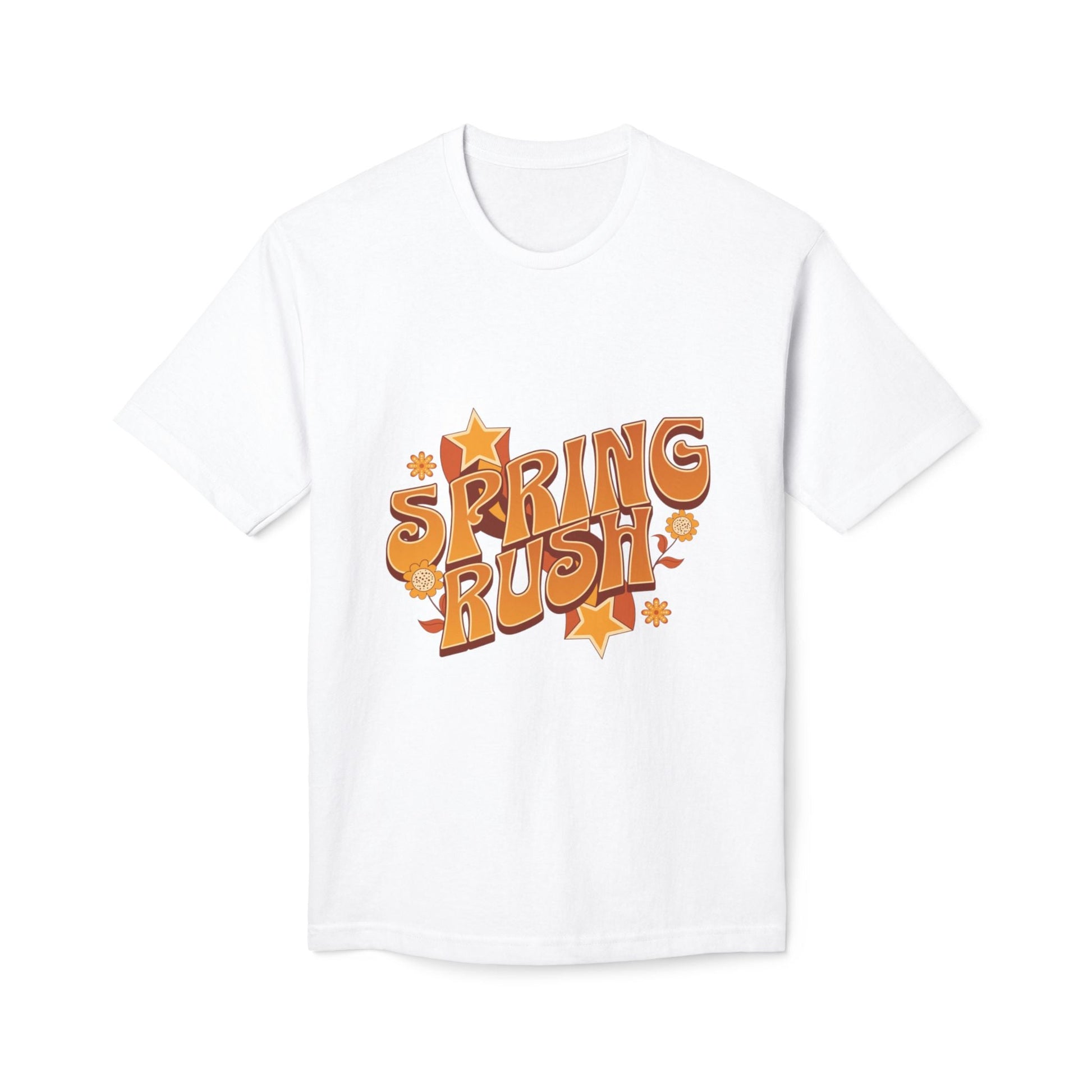 Spring Rush Vintage Graphic Tee – Retro Spring T-Shirt, Colorful Bubble Letter Graphic Shirt - JennyCool