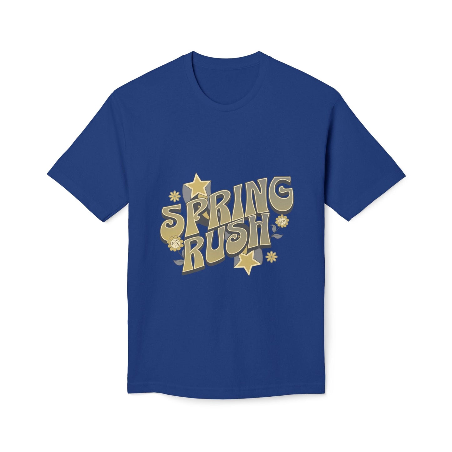 Spring Rush Vintage Graphic Tee – Retro Spring T-Shirt, Colorful Bubble Letter Graphic Shirt - JennyCool