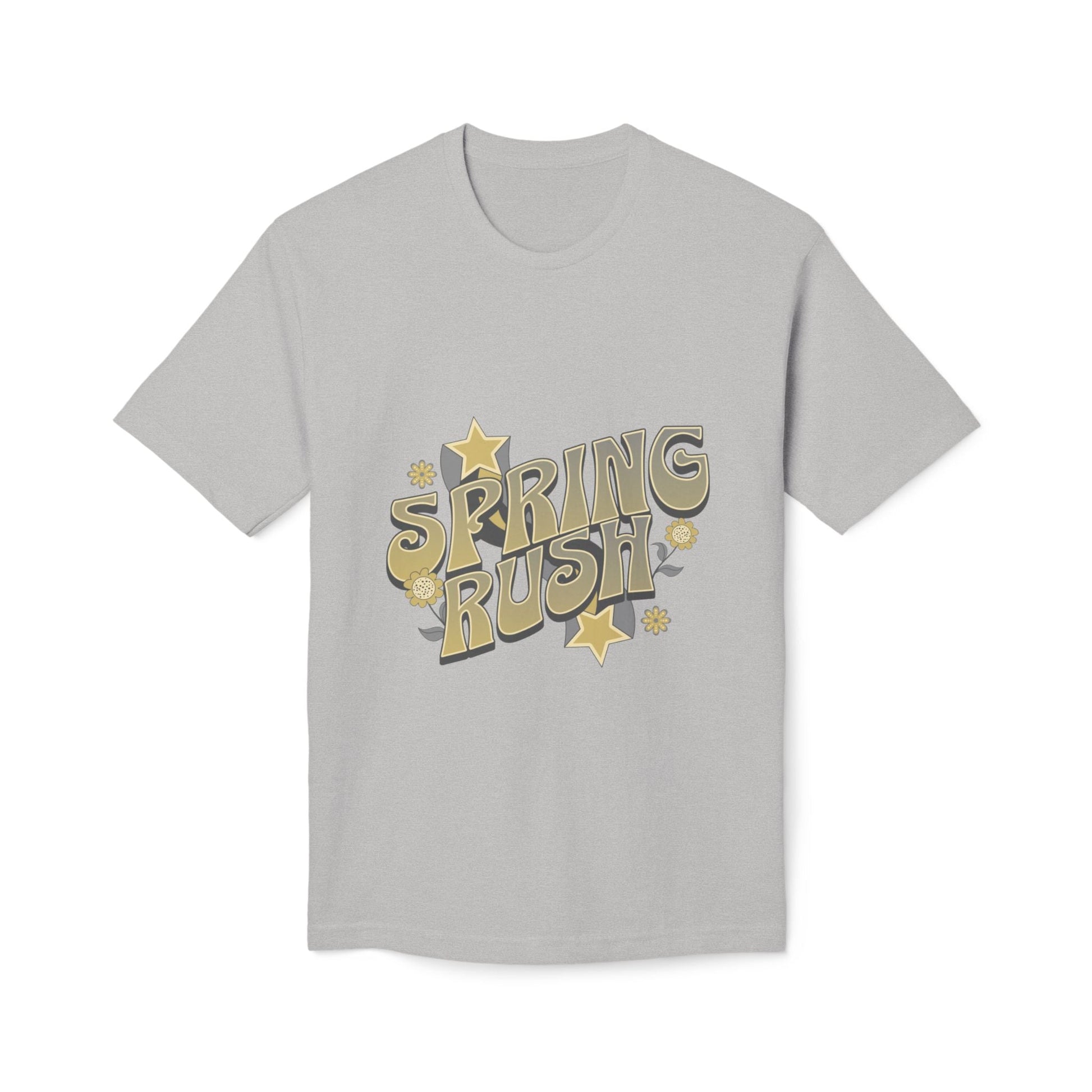 Spring Rush Vintage Graphic Tee – Retro Spring T-Shirt, Colorful Bubble Letter Graphic Shirt - JennyCool