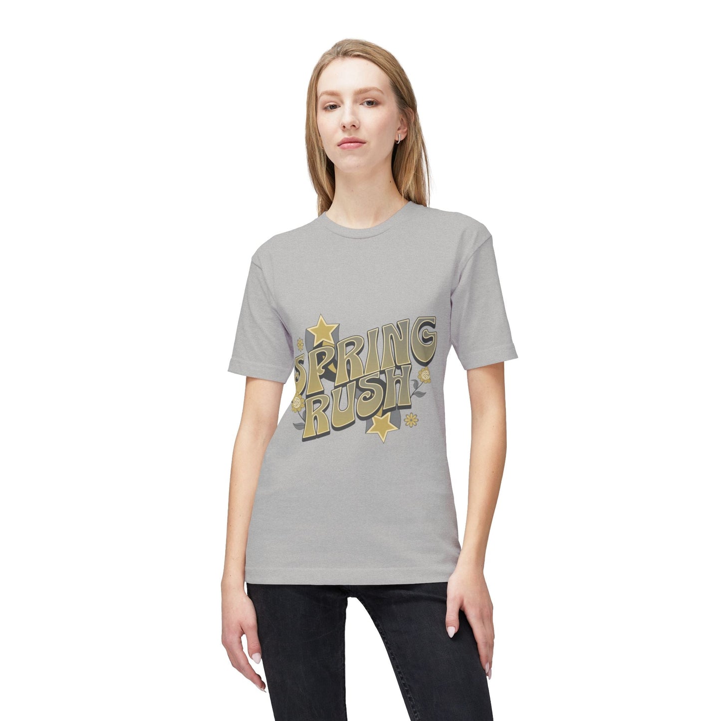 Spring Rush Vintage Graphic Tee – Retro Spring T-Shirt, Colorful Bubble Letter Graphic Shirt - JennyCool