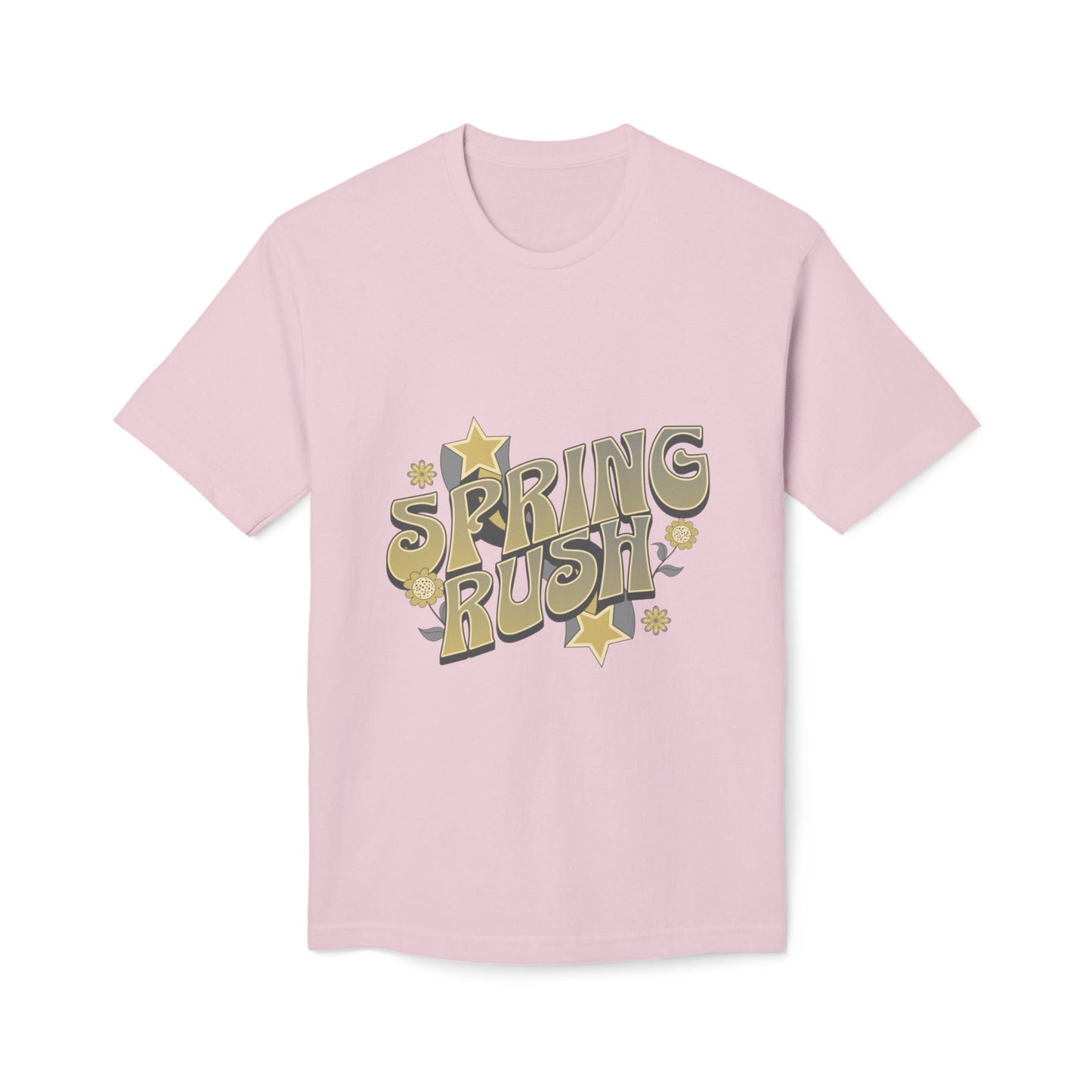 Spring Rush Vintage Graphic Tee – Retro Spring T-Shirt, Colorful Bubble Letter Graphic Shirt - JennyCool