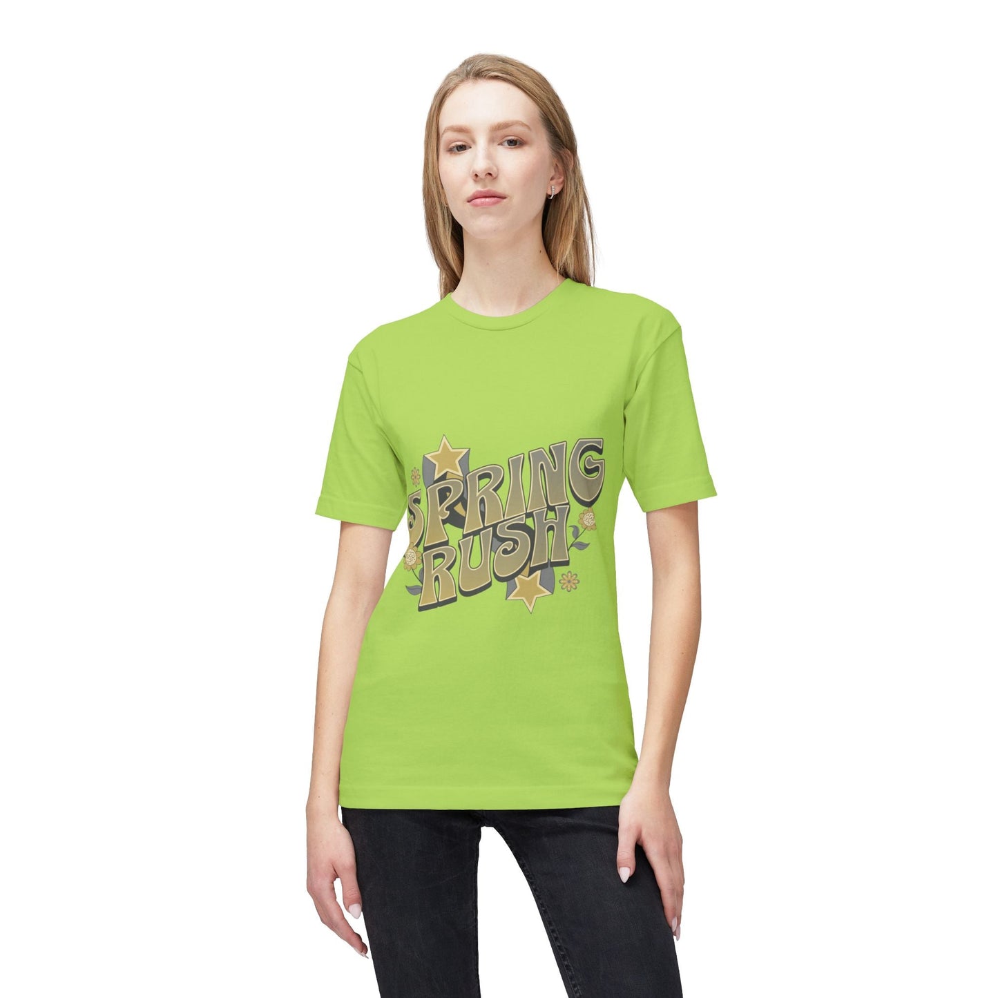 Spring Rush Vintage Graphic Tee – Retro Spring T-Shirt, Colorful Bubble Letter Graphic Shirt - JennyCool