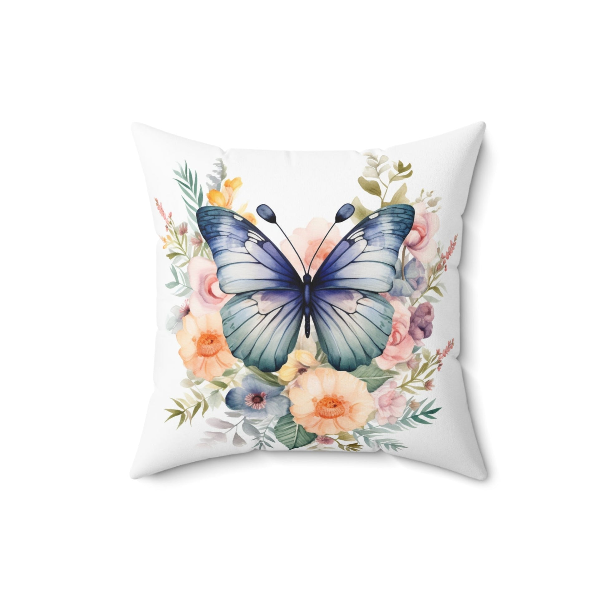 Spun Polyester Square Pillow - Butterfly - JennyCool