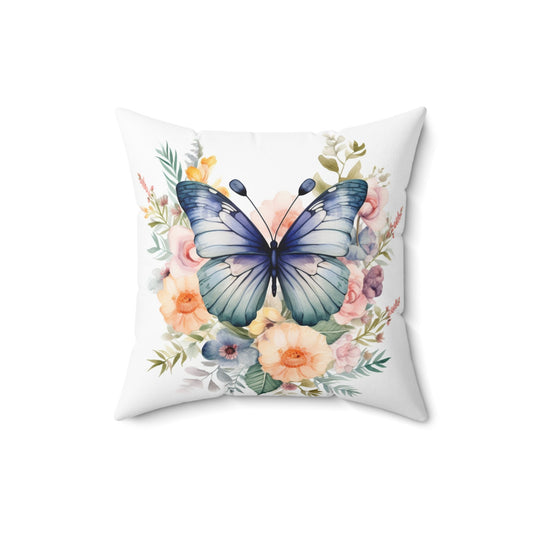 Spun Polyester Square Pillow - Butterfly - JennyCool