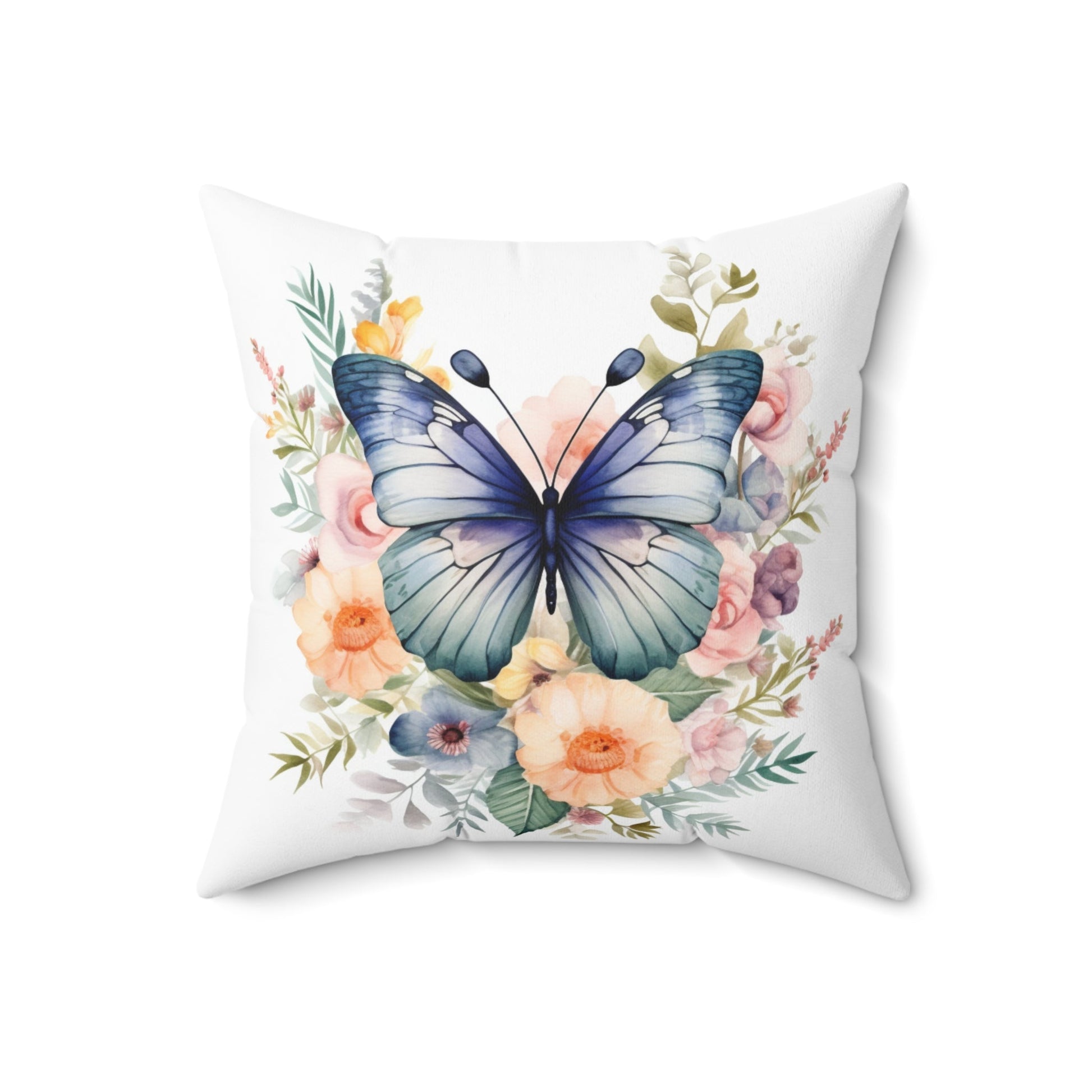 Spun Polyester Square Pillow - Butterfly - JennyCool