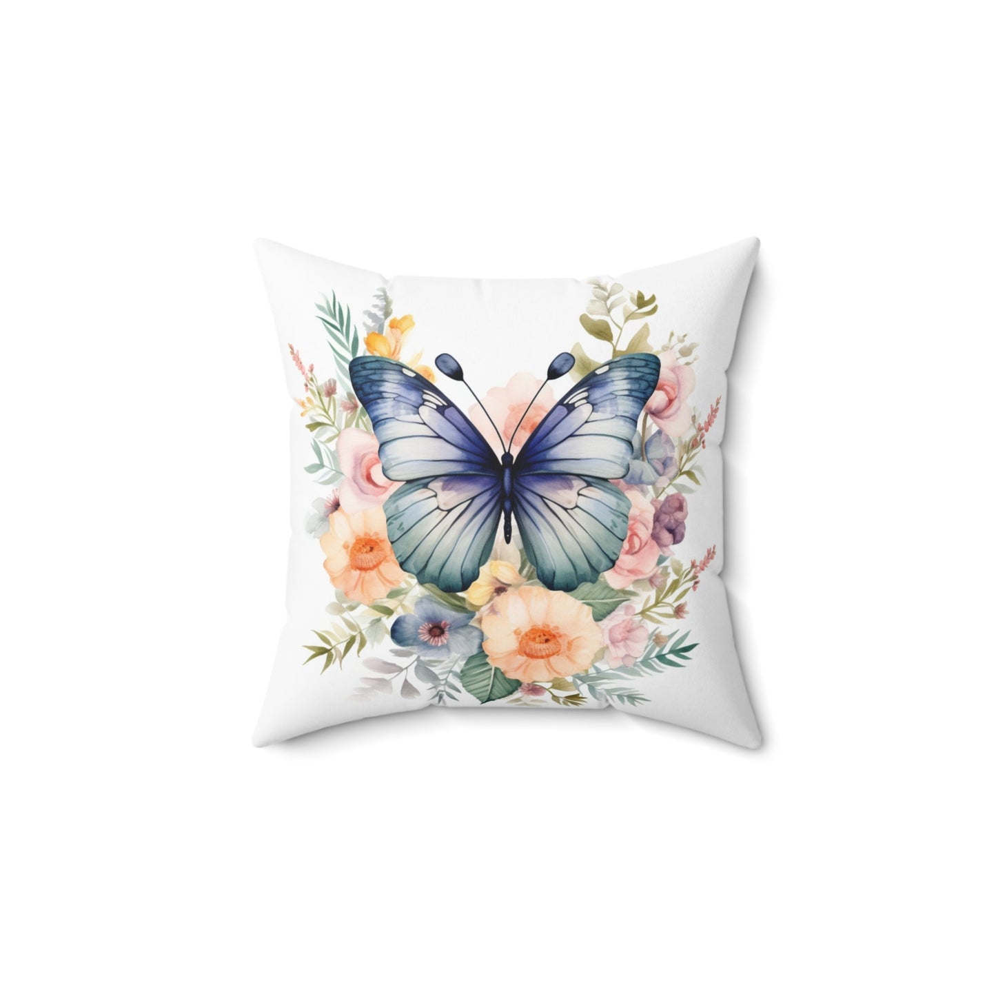 Spun Polyester Square Pillow - Butterfly - JennyCool