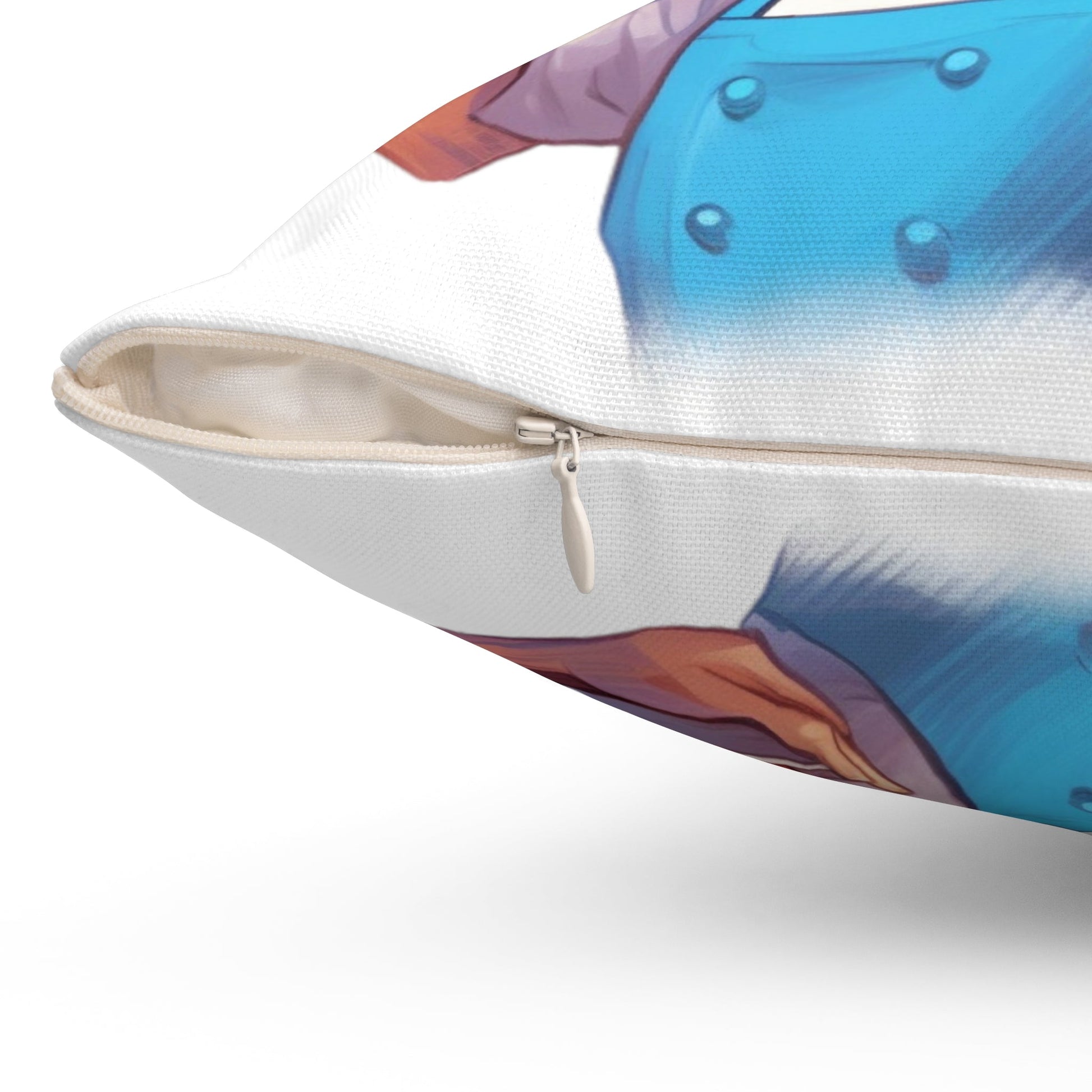 Spun Polyester Square Pillow for Kids - JennyCool