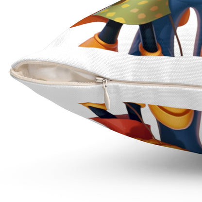 Spun Polyester Square Pillow for Kids - JennyCool