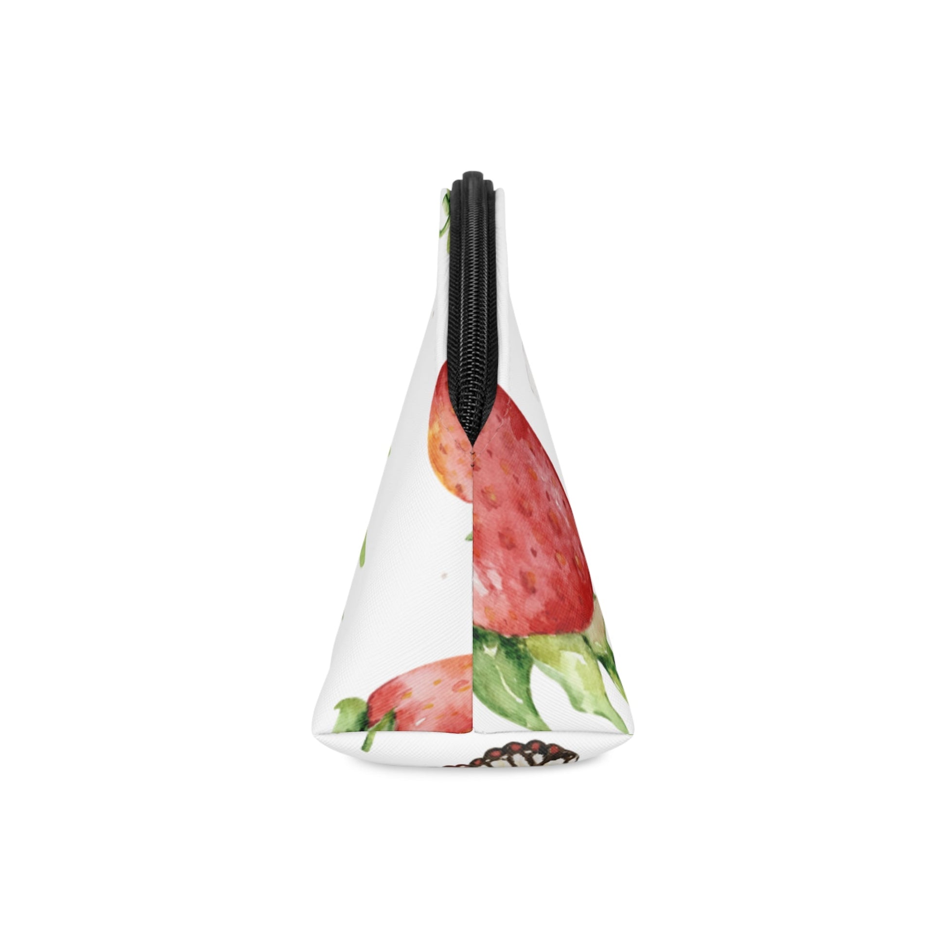 Strawberry Floral Makeup Bag – Cute Strawberry Cosmetic Pouch - JennyCool