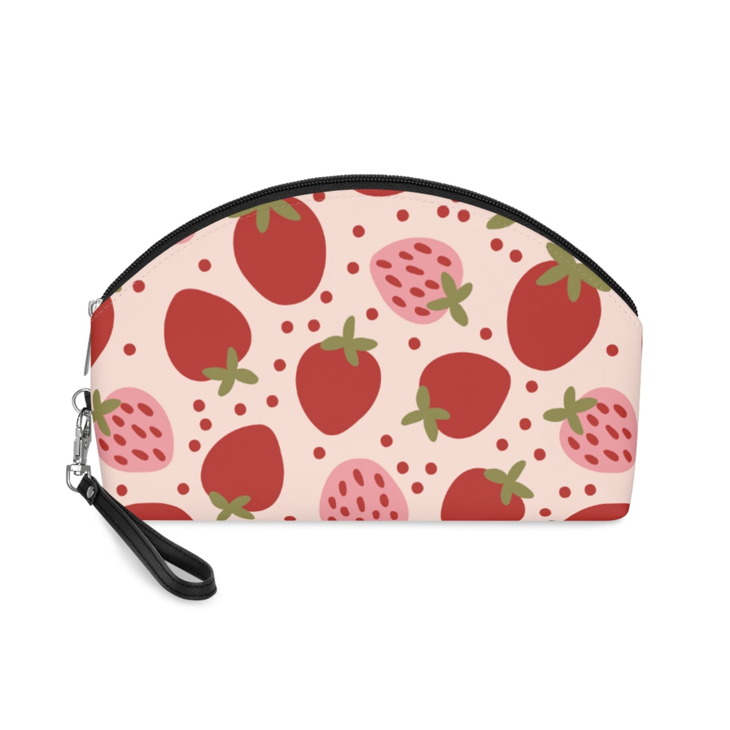 Strawberry Pattern Makeup Bag – Cute Fruit Cosmetic Pouch - JennyCool