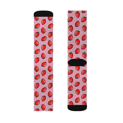 Strawberry Socks - Sublimation - JennyCool