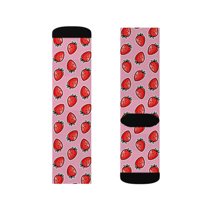 Strawberry Socks - Sublimation - JennyCool