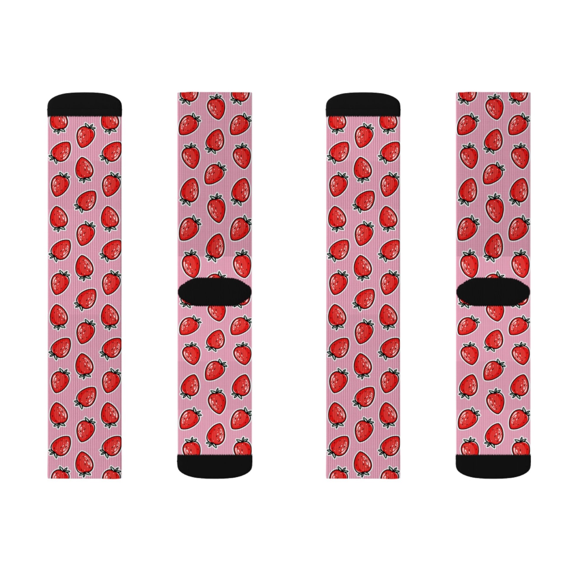 Strawberry Socks - Sublimation - JennyCool