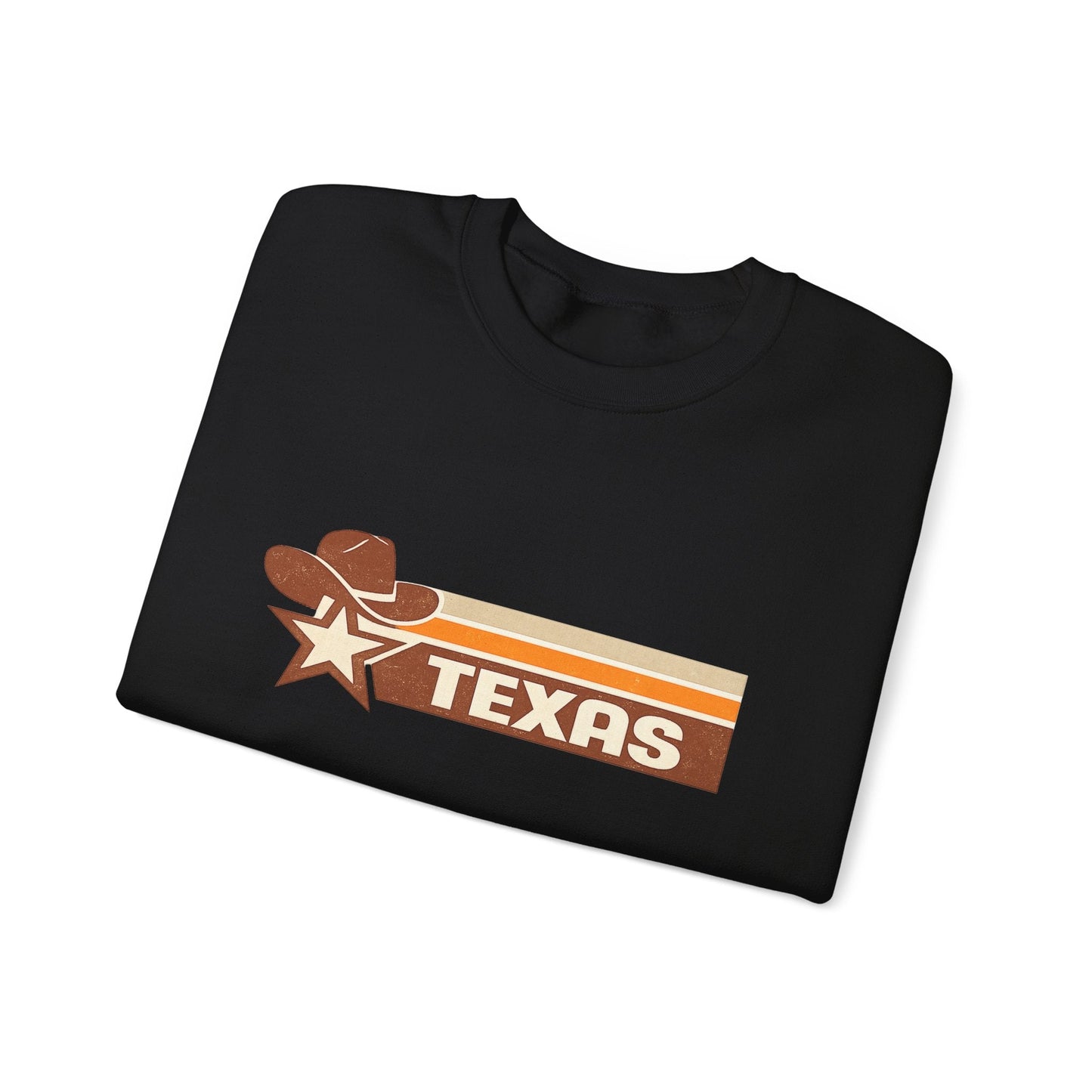 Texas Retro Sunset Crewneck Sweatshirt – Vintage Western Graphic Pullover - JennyCool