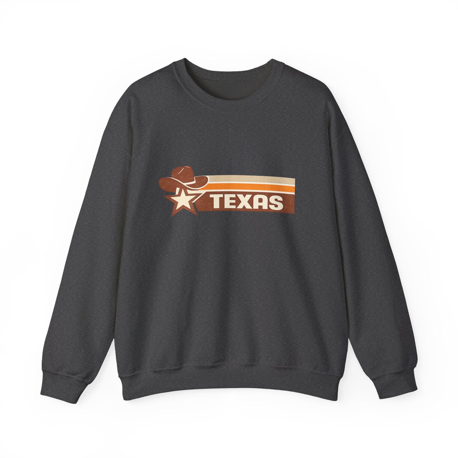 Texas Retro Sunset Crewneck Sweatshirt – Vintage Western Graphic Pullover - JennyCool