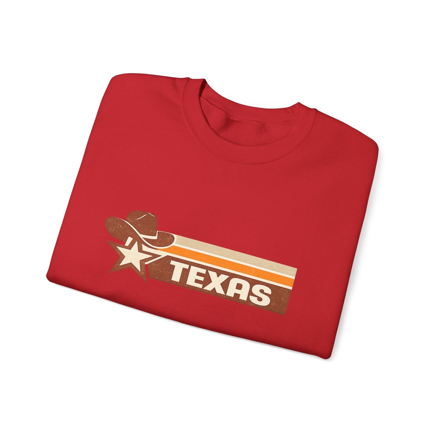 Texas Retro Sunset Crewneck Sweatshirt – Vintage Western Graphic Pullover - JennyCool