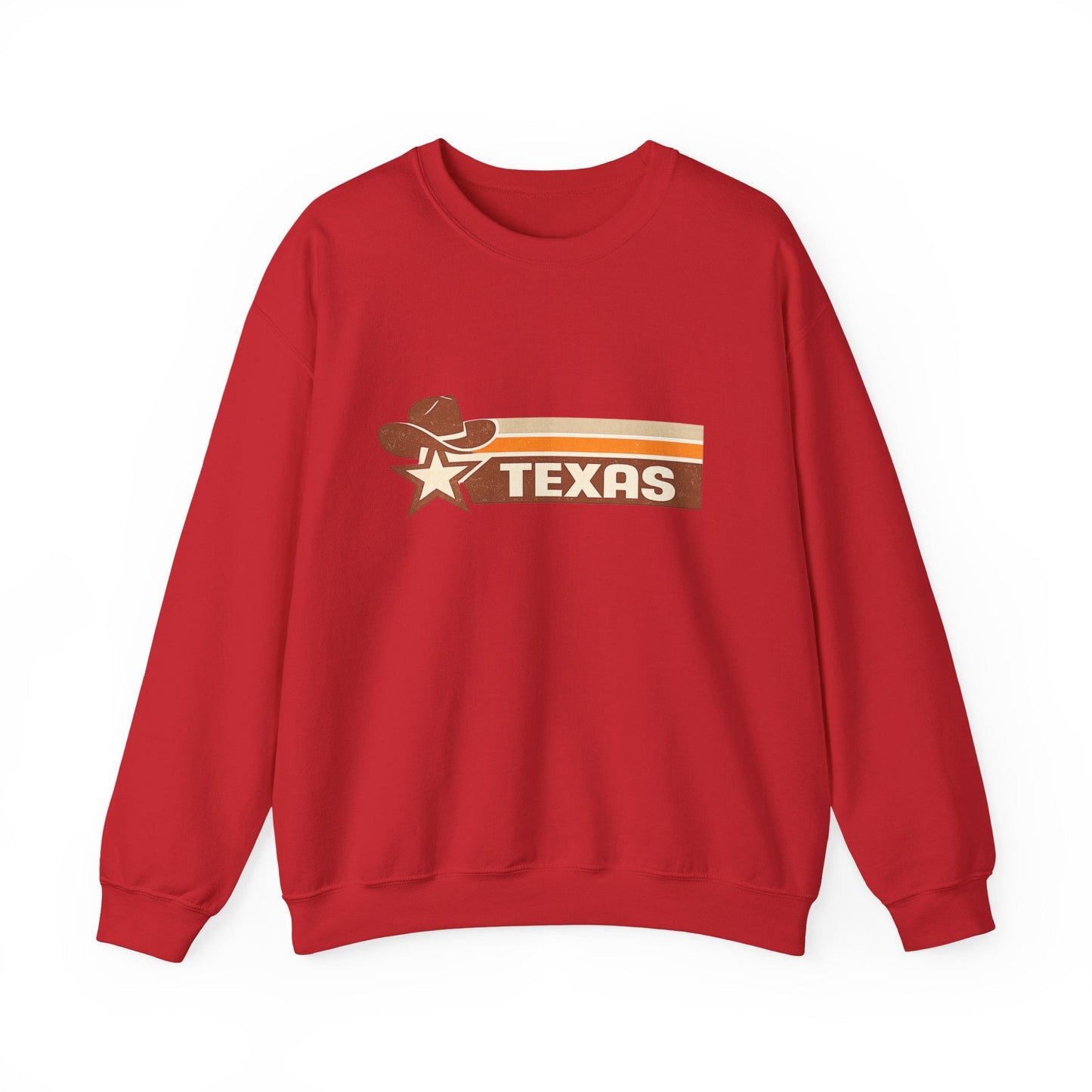 Texas Retro Sunset Crewneck Sweatshirt – Vintage Western Graphic Pullover - JennyCool