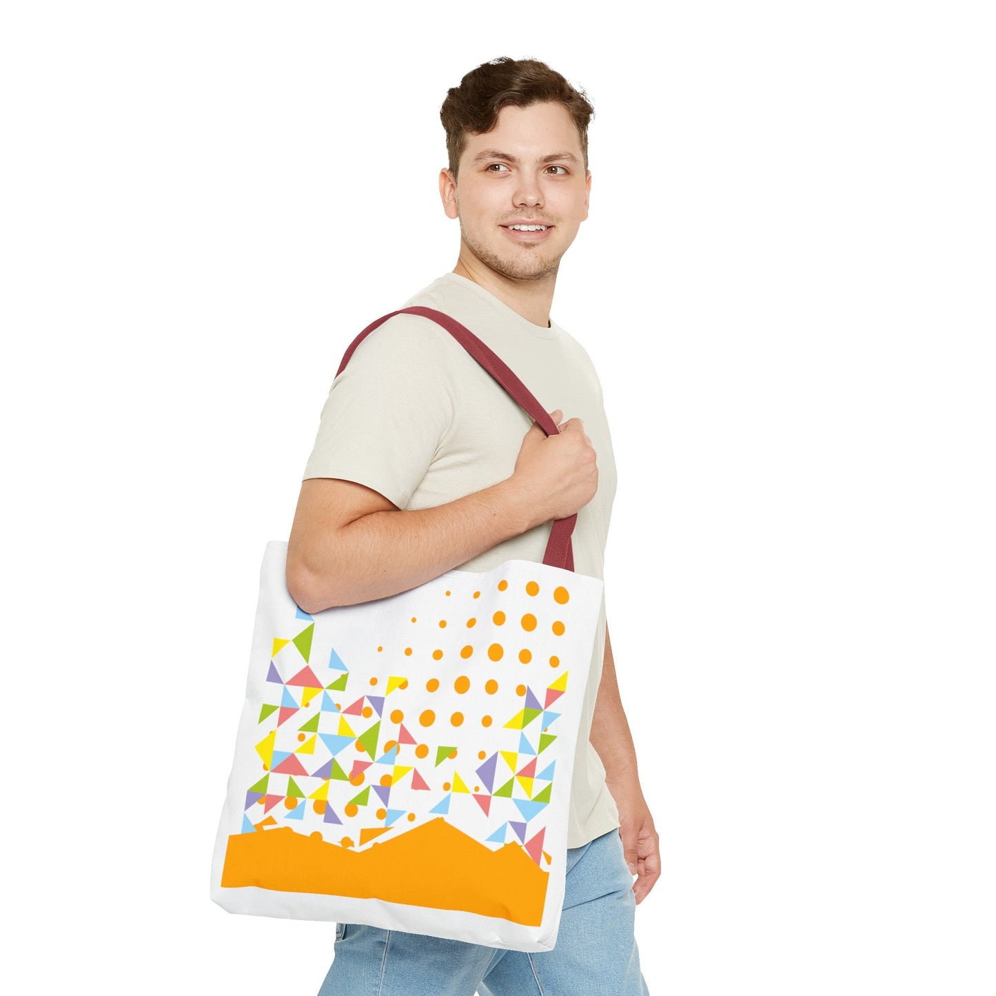 Tote Bag Geometric Design - JennyCool