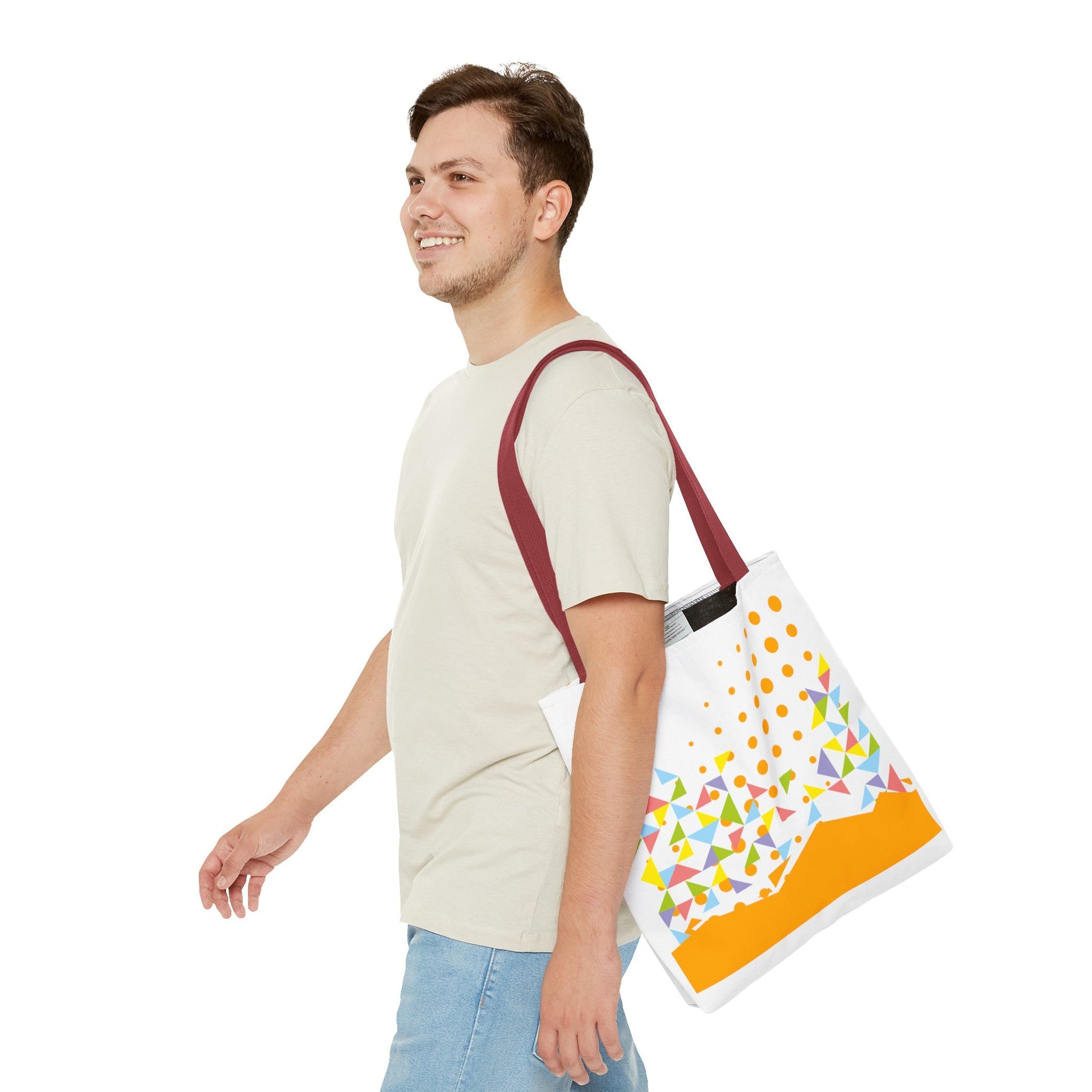 Tote Bag Geometric Design - JennyCool