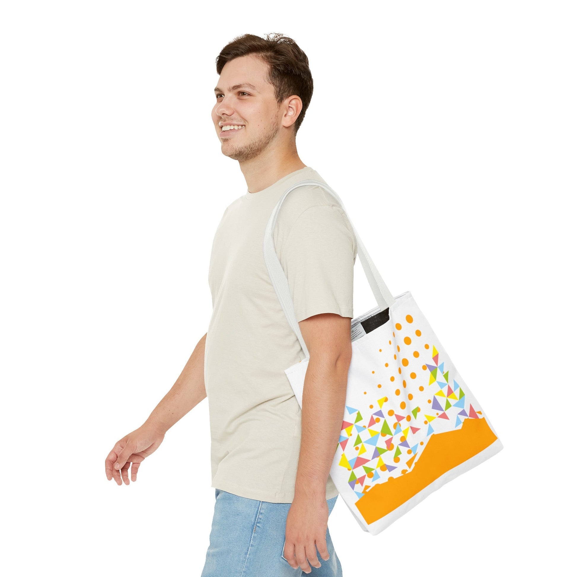 Tote Bag Geometric Design - JennyCool