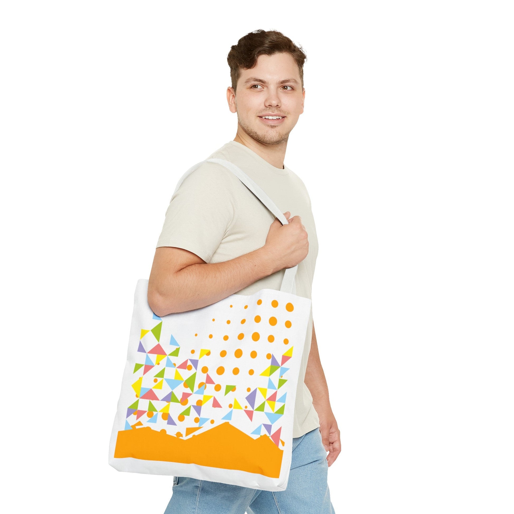 Tote Bag Geometric Design - JennyCool