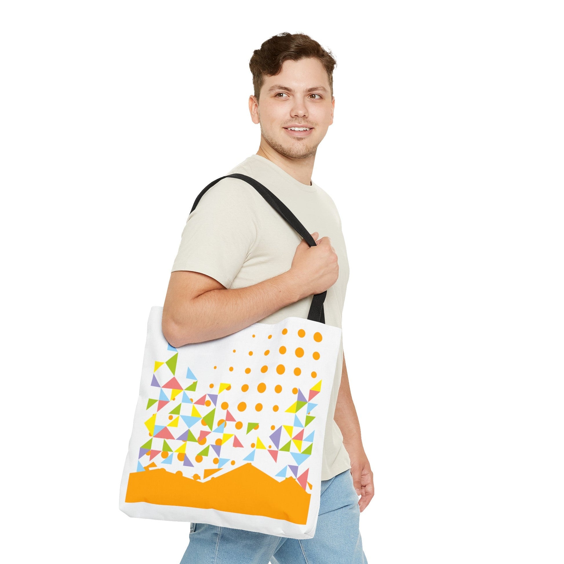 Tote Bag Geometric Design - JennyCool