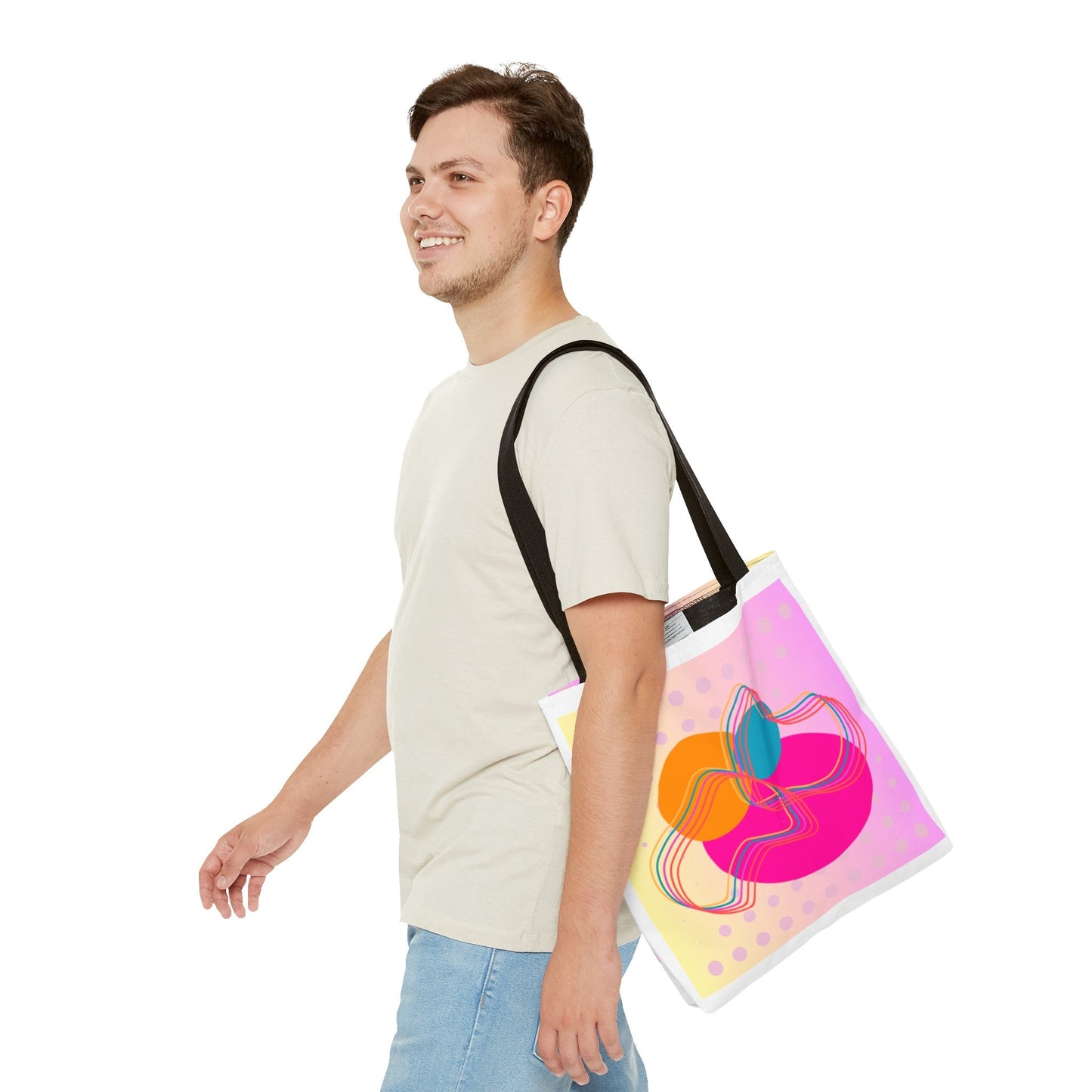 Tote Bag Geometric Design - JennyCool