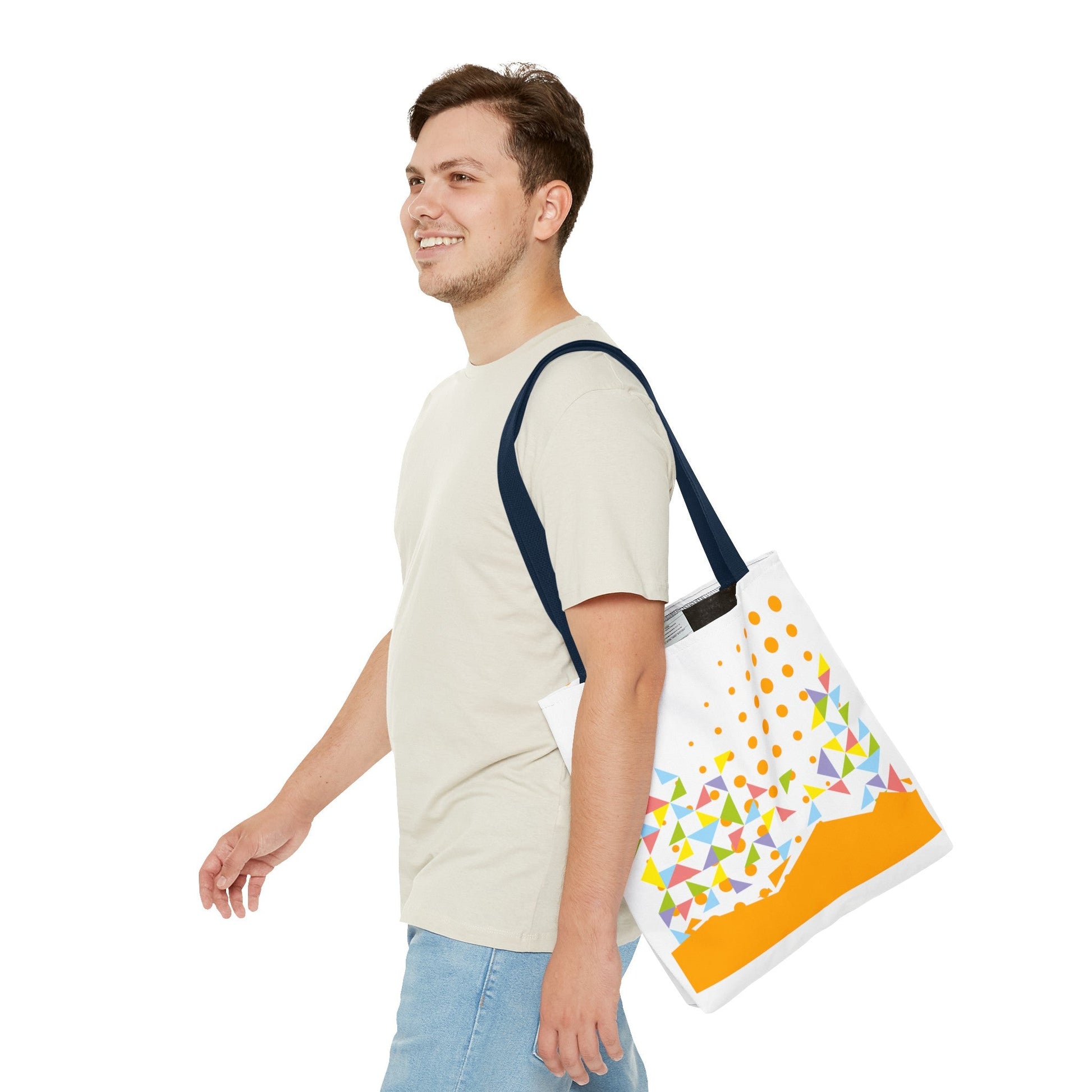 Tote Bag Geometric Design - JennyCool