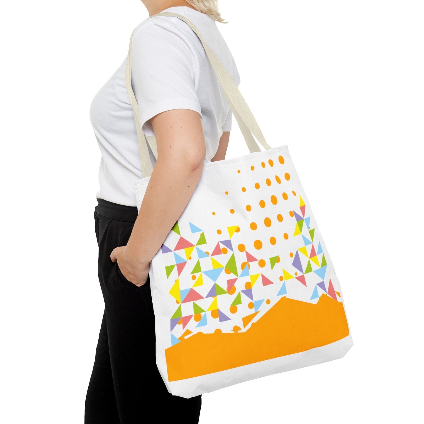 Tote Bag Geometric Design - JennyCool