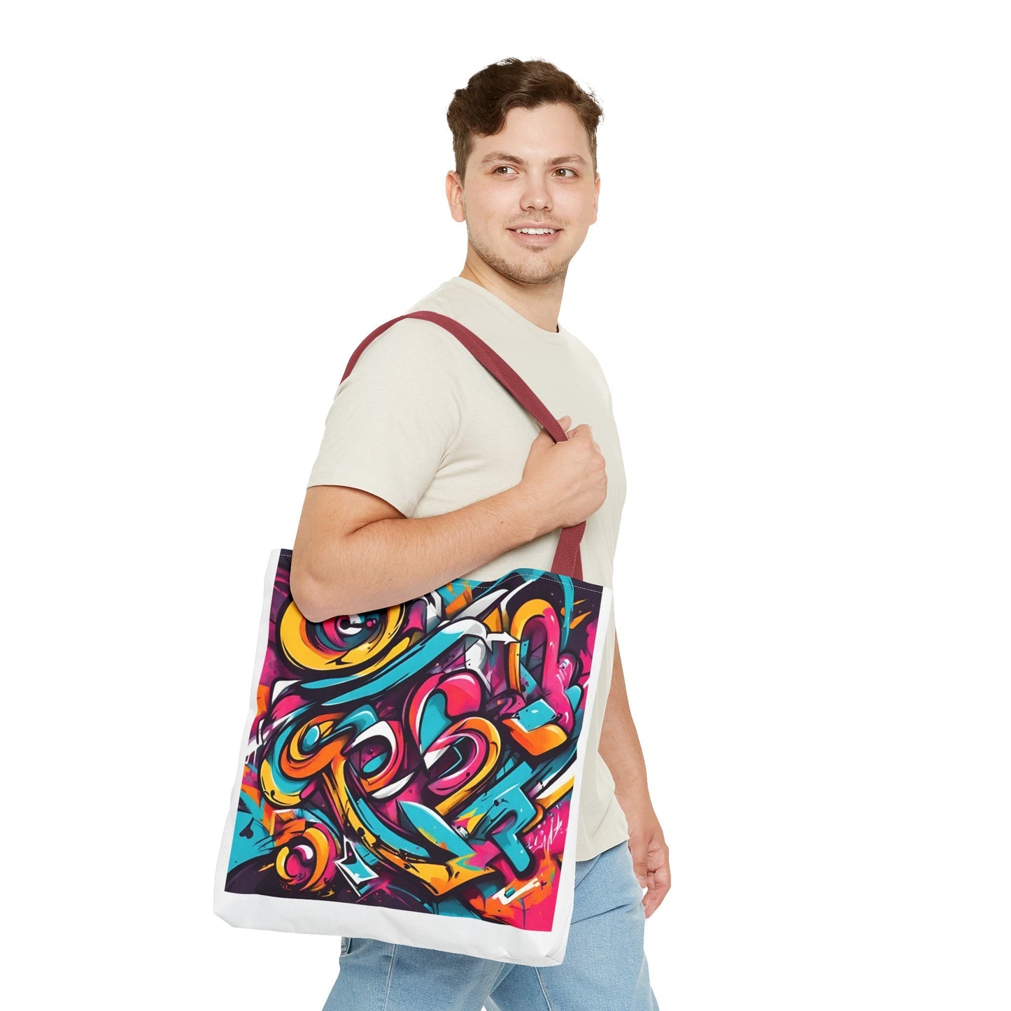 Tote Bag with Graffiti design - JennyCool