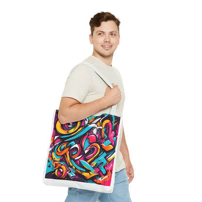 Tote Bag with Graffiti design - JennyCool