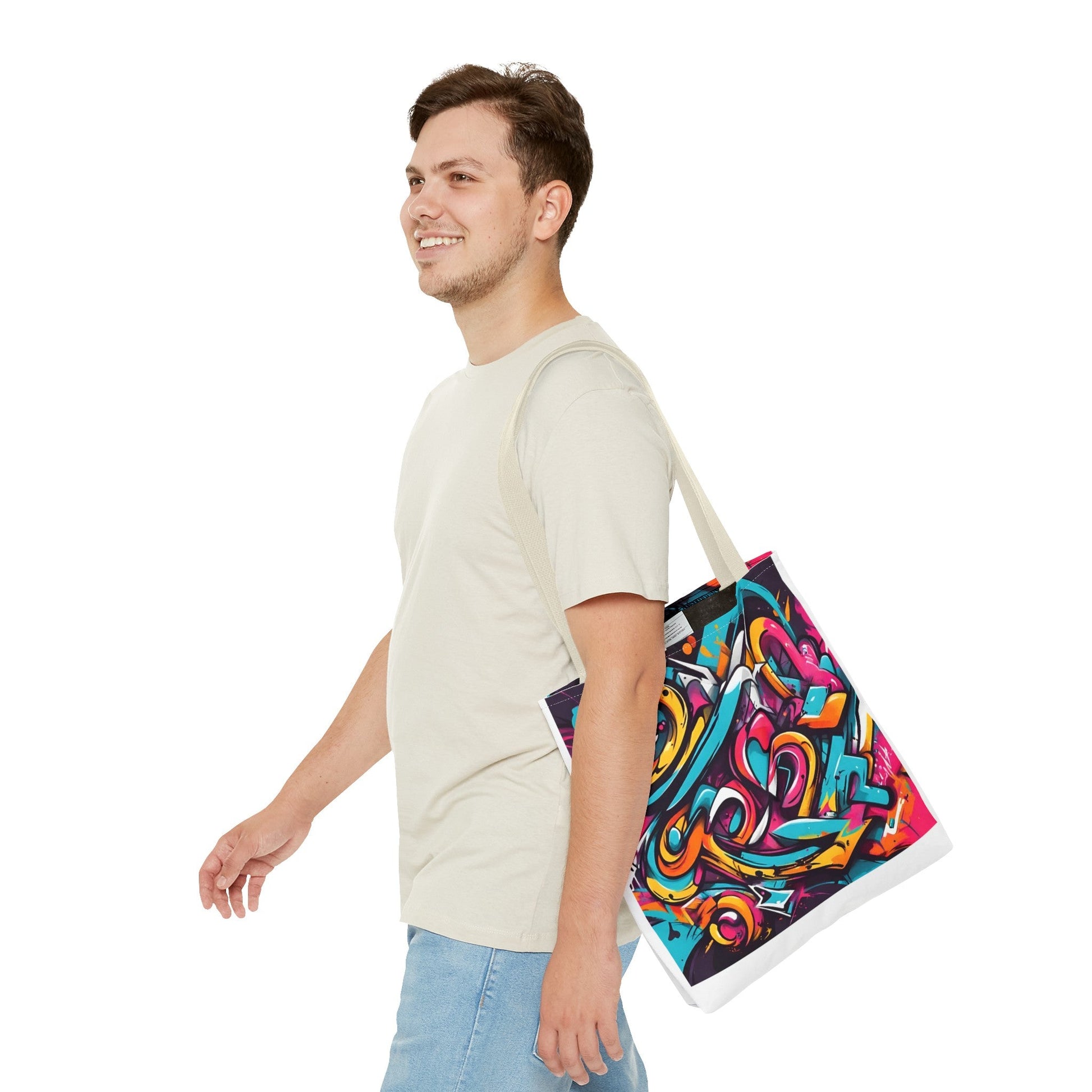 Tote Bag with Graffiti design - JennyCool